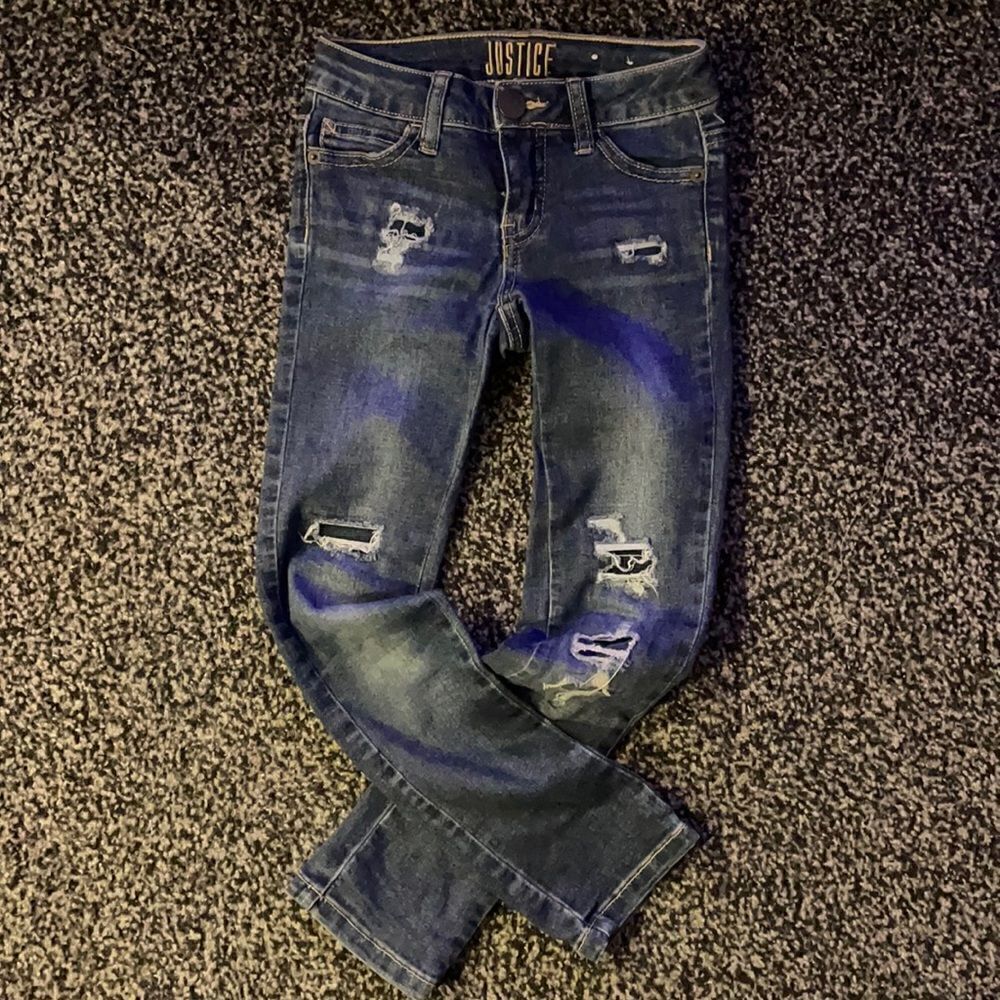 Justice Slim Skinny Jeans Sz 7